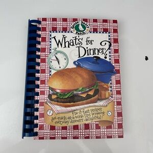 'What's for Dinner?' Cookbook - Red and Blue